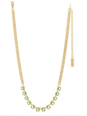 TOVA Mini Oakland Necklace in Peridot Unfoiled